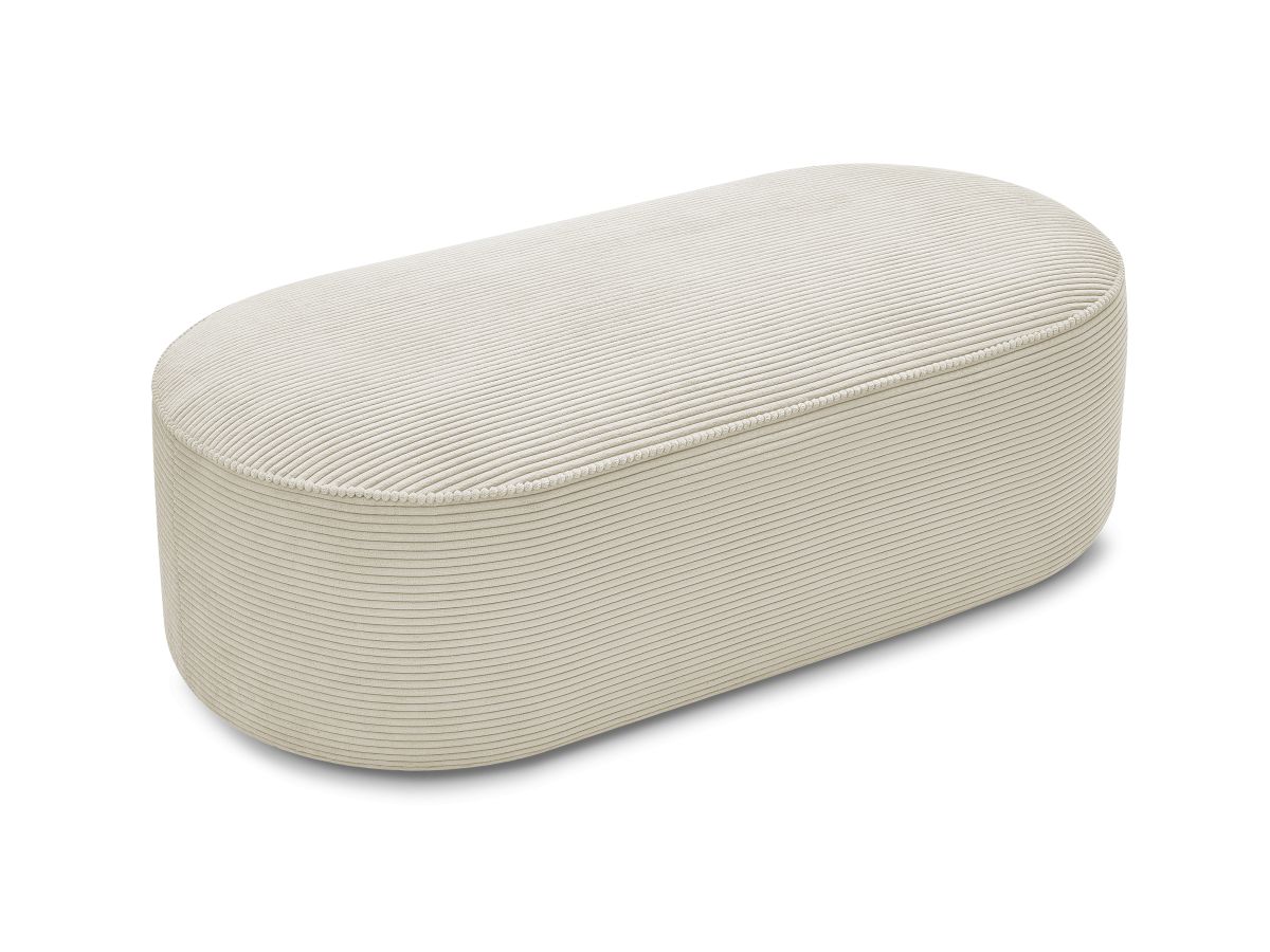 Bobochic Rousseau Pouf Cordsamt Beige