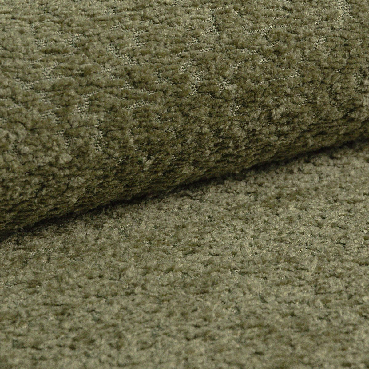 Micadoni Stauraumbett mit Kopfteil Mount Boucle Coral Helles Olive 140x200