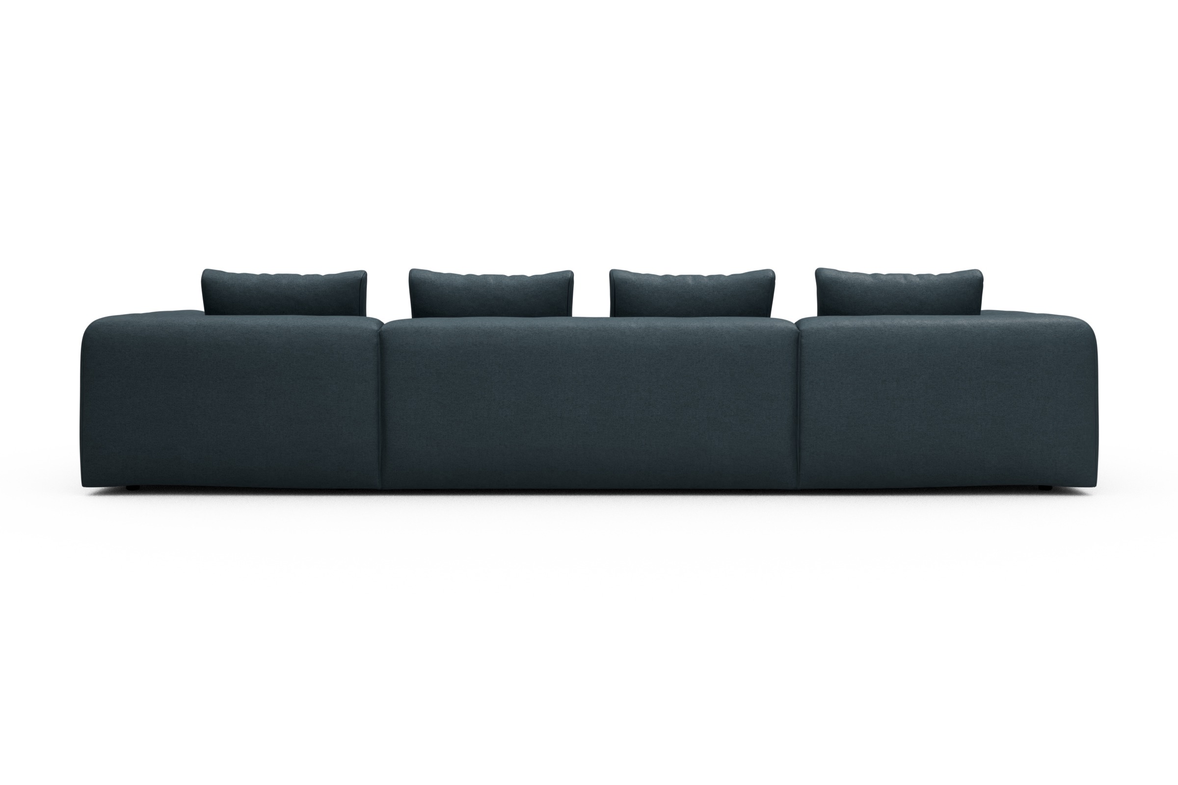 Wohnlandschaft Fred mit 2-Sitzer und Chaiselongue beidseitig Denari-Royal-Blue