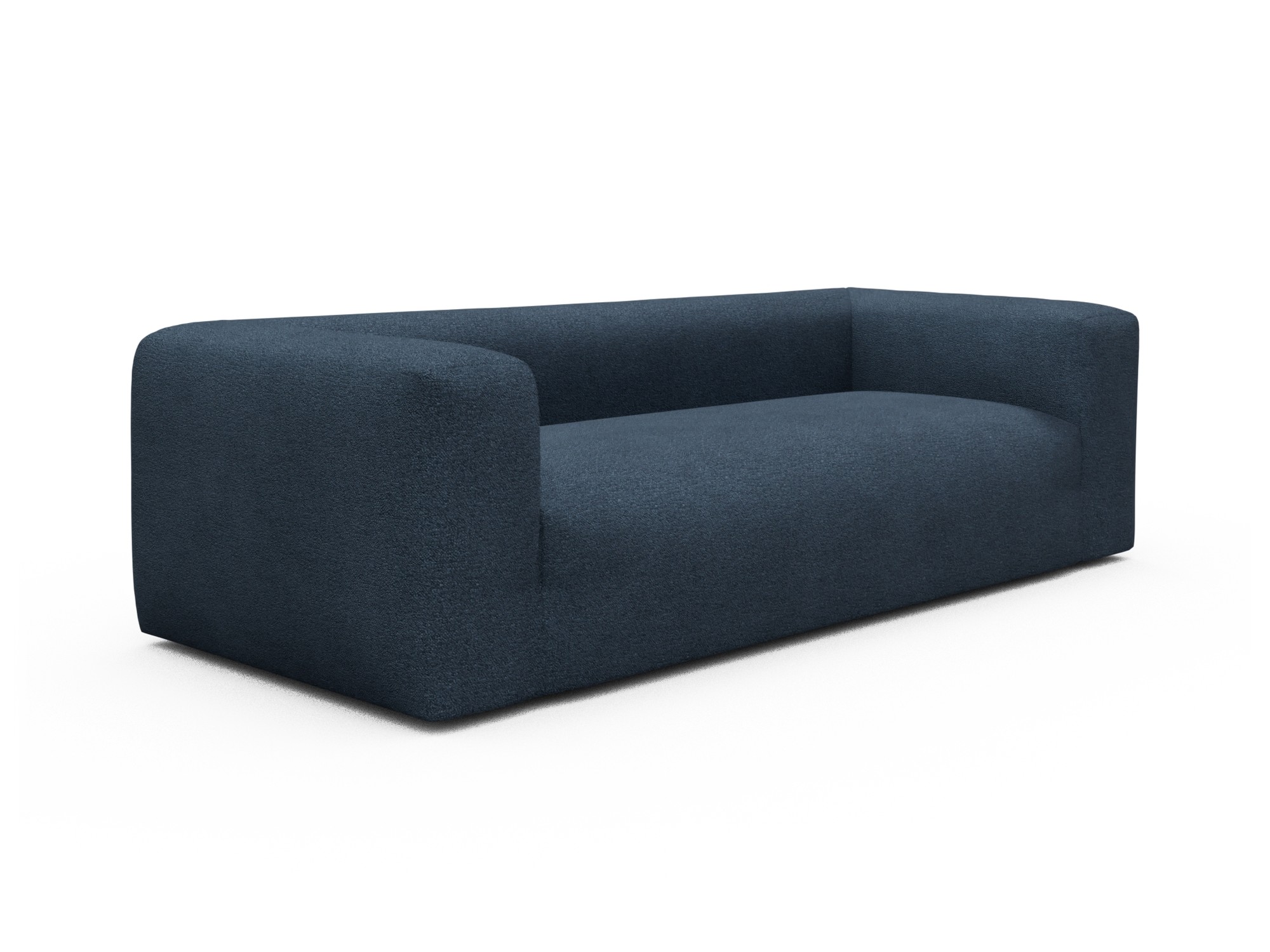 Skandi Home Sofa Fred 3-Sitzer Boucle-Blue moebelfaktor
