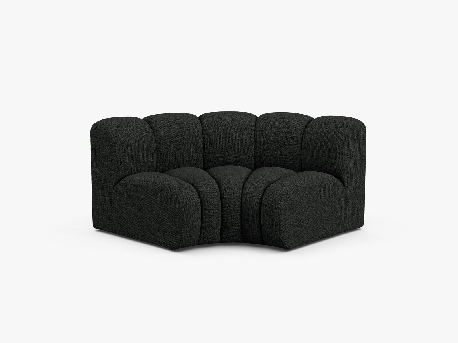 Micadoni rundes Eckmodul Lupine Boucle Baloo Schwarz