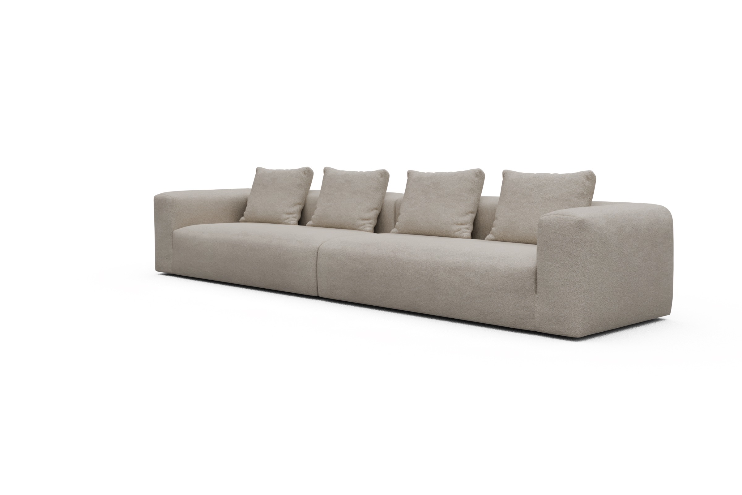 Sofa Modulares XXL Sofa Fred 5-Sitzer Aivi-Lace-Beige