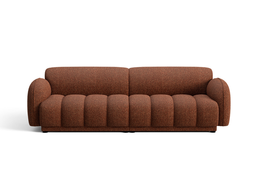 Cosmopolitan Design Sofa Bilbao 4-Sitzer Boucle Miles Terrakotta