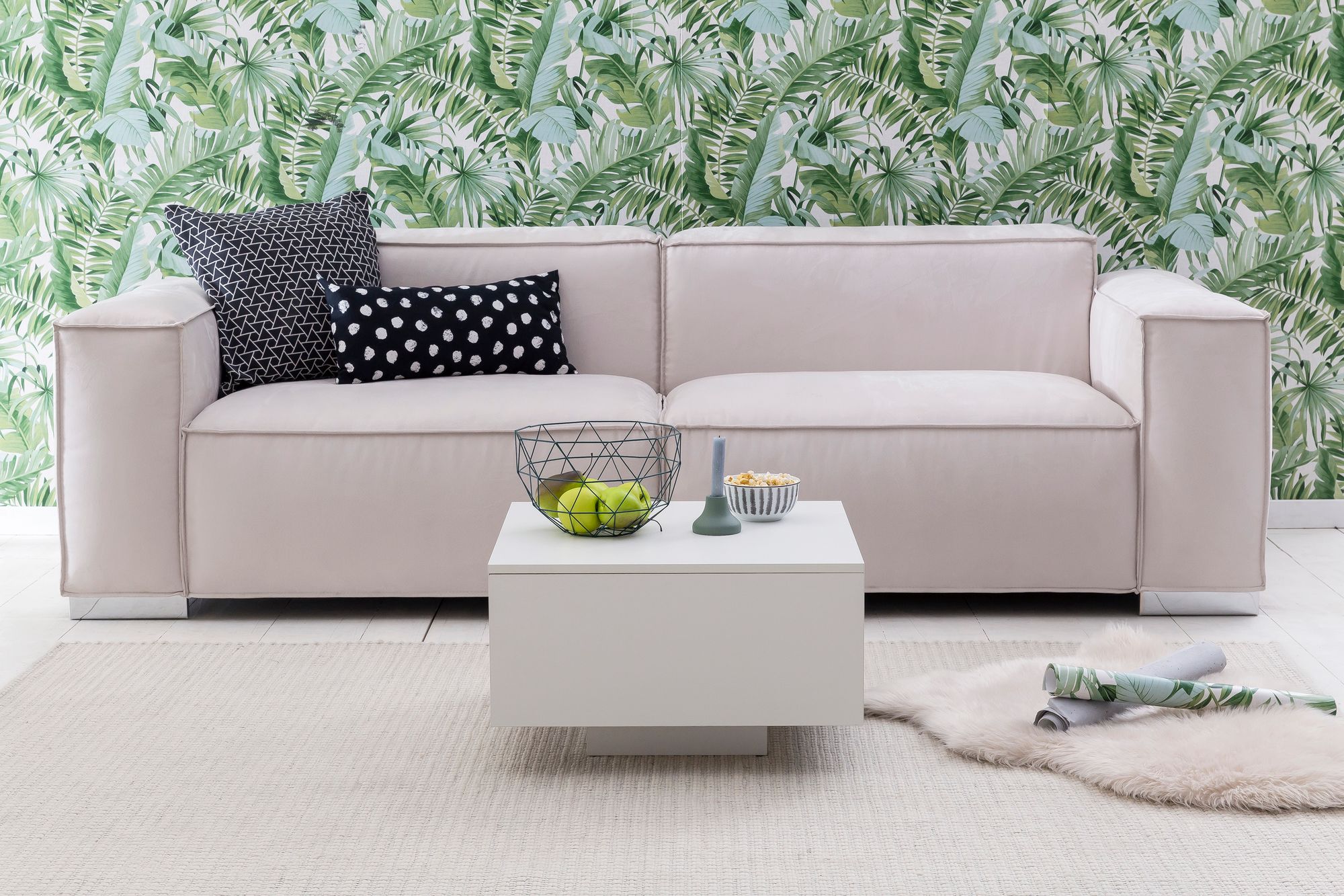 Couchtisch Kjellerup Weiß 60 × 60 × 35,5 cm