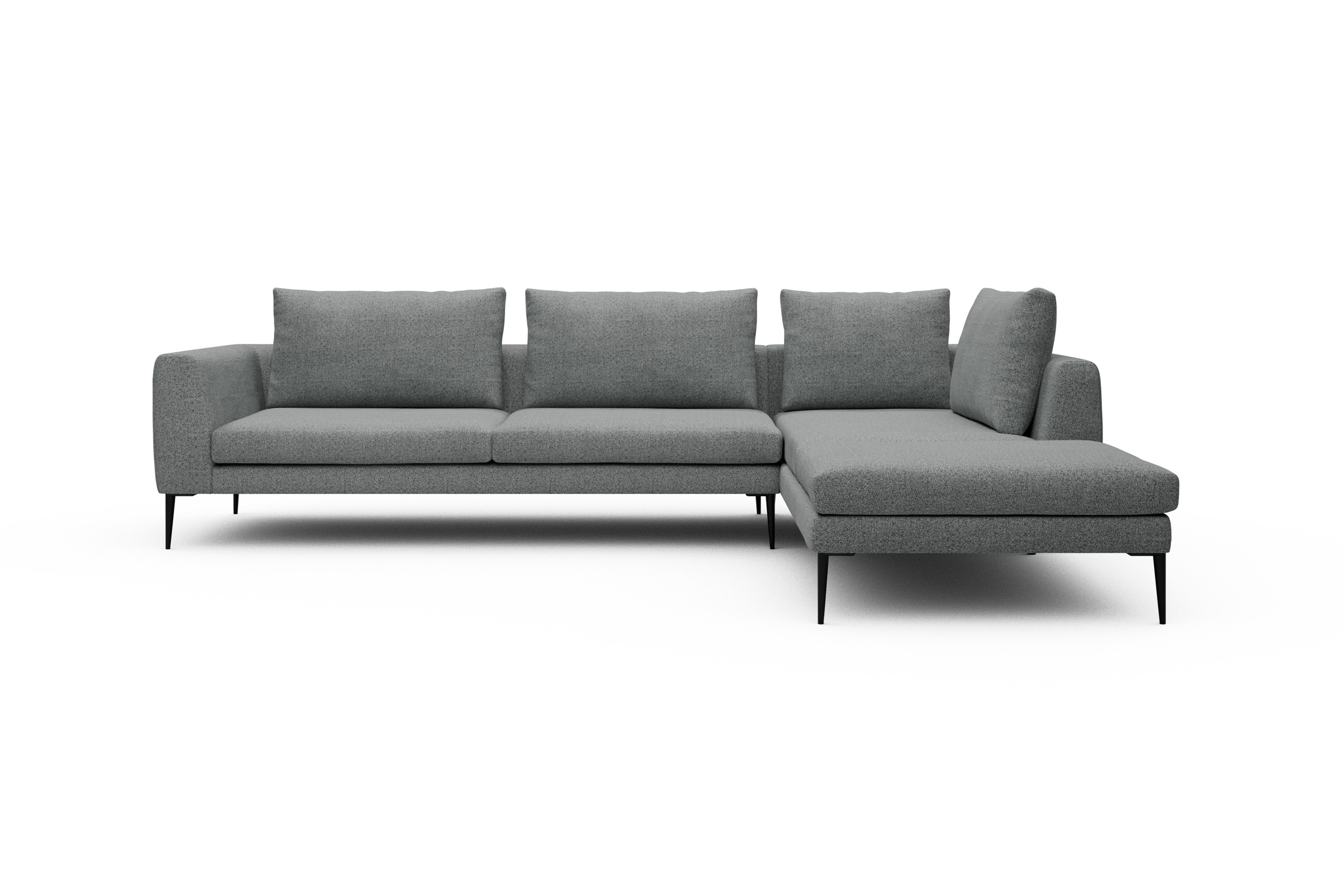Skandi Home Ecksofa Paul Relax-Ecke links mit 3-Sitzer Aivi-Gravet-Grey moebelfaktor