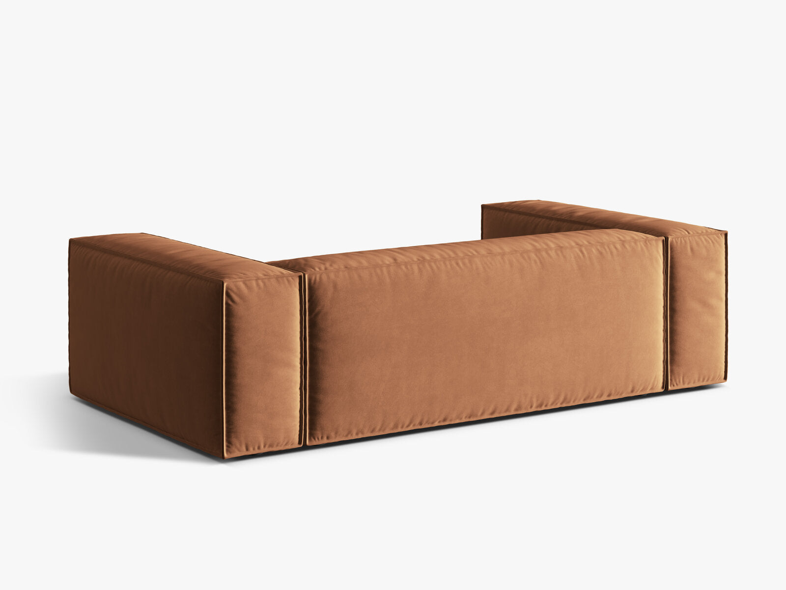 Micadoni Sofa Nuria 3-Sitzer Samt Honig
