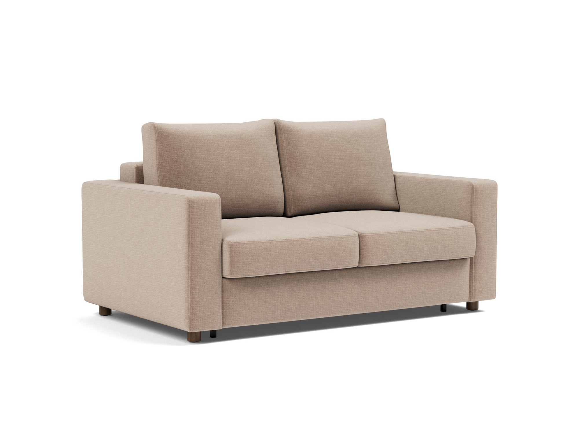 Schlafsofa Neah mit Standard-Armlehnen 140 Chenille Esina 417-Mocha
