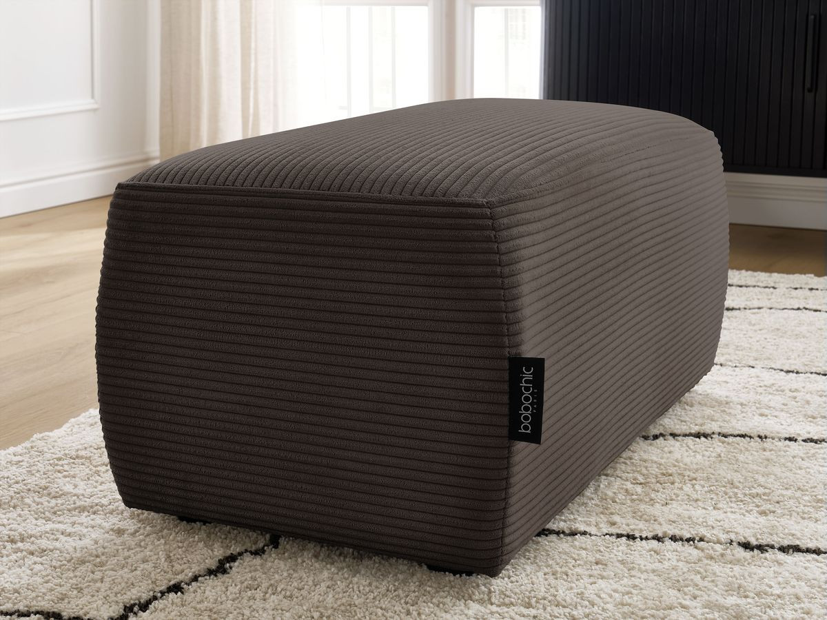 Bobochic Atilla Pouf Cordsamt Taupe