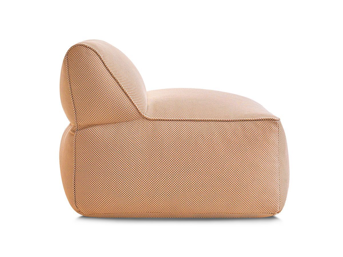 Bobochic Riviera Sofamodul 1-Sitzer Melange-Stoff Orange