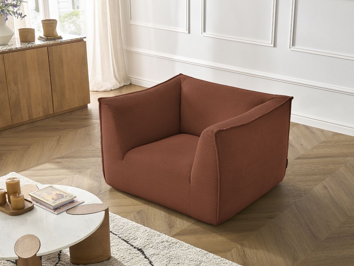 Bobochic Giorgia Sessel Cordsamt Orange