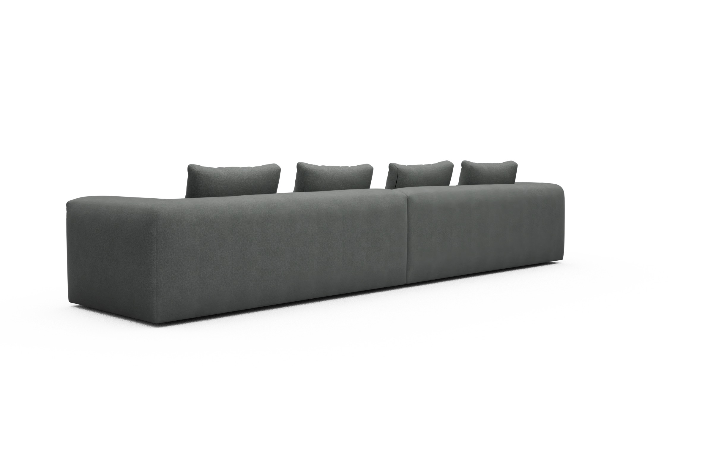 Sofa Modulares XXL Sofa Fred 5-Sitzer Satya-Steel
