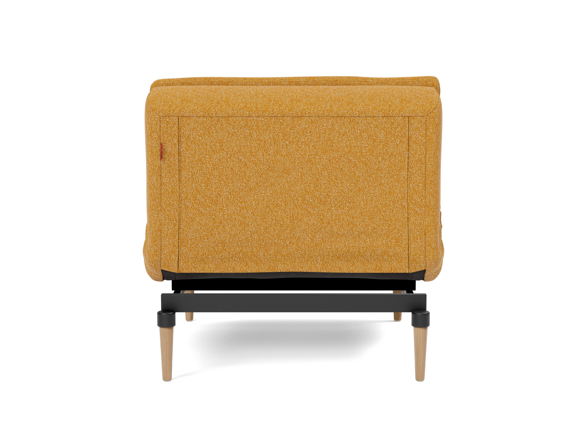 Sessel Dublexo Boucle Skandi 536-Ochre Beine Styletto Eiche hell