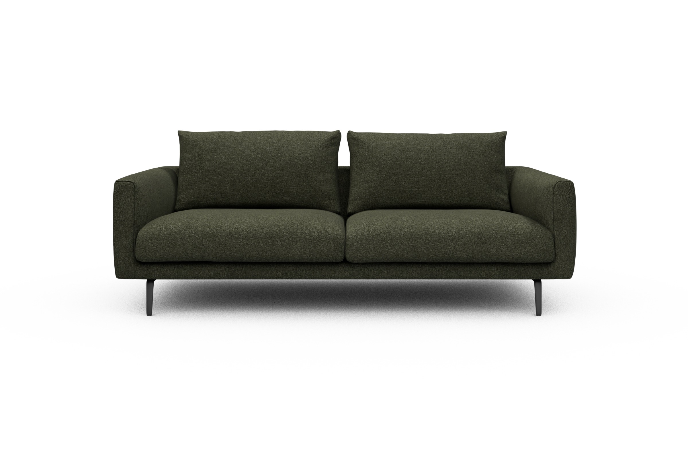 Skandi Home Sofa Karl 3-Sitzer Boucle-Forest-Green moebelfaktor