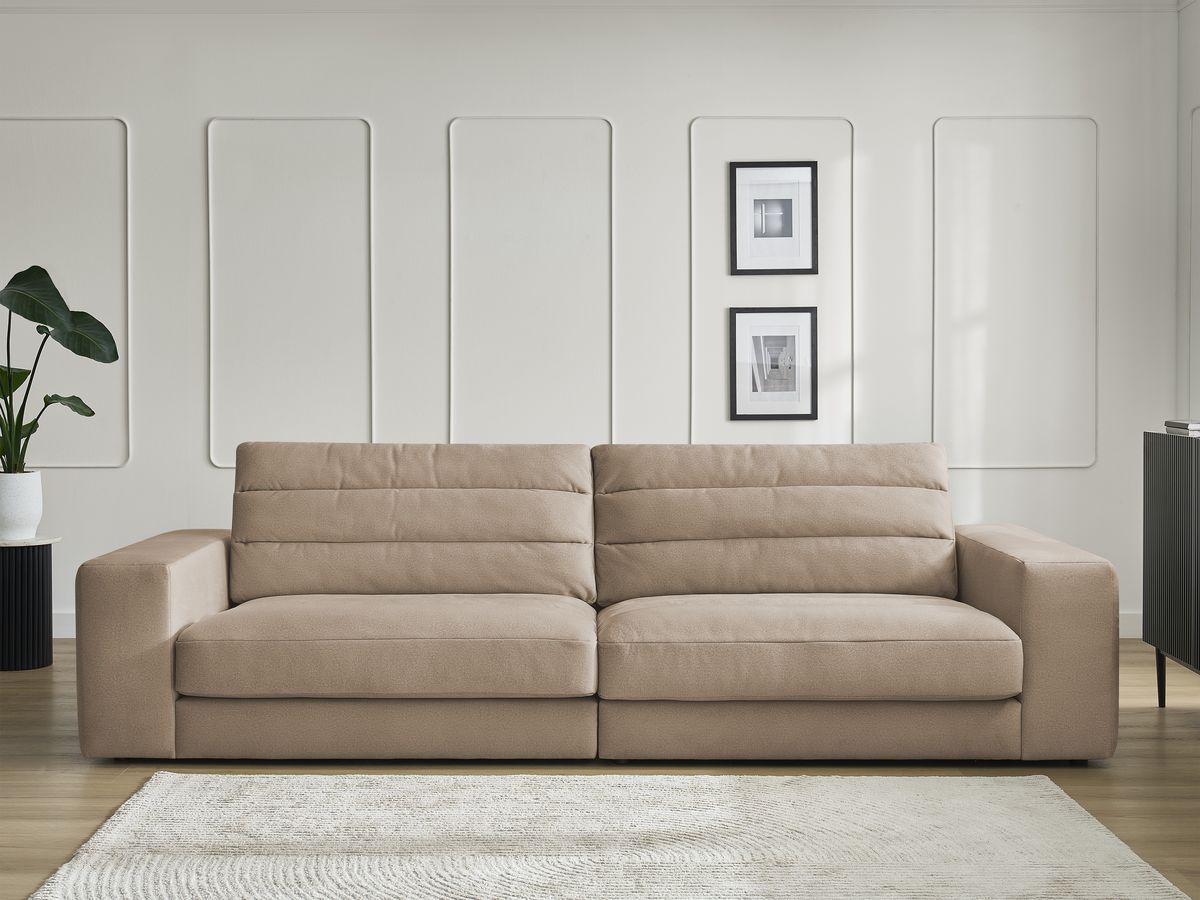 Bobochic Sierra Sofa 3-Sitzer Samt Taupe