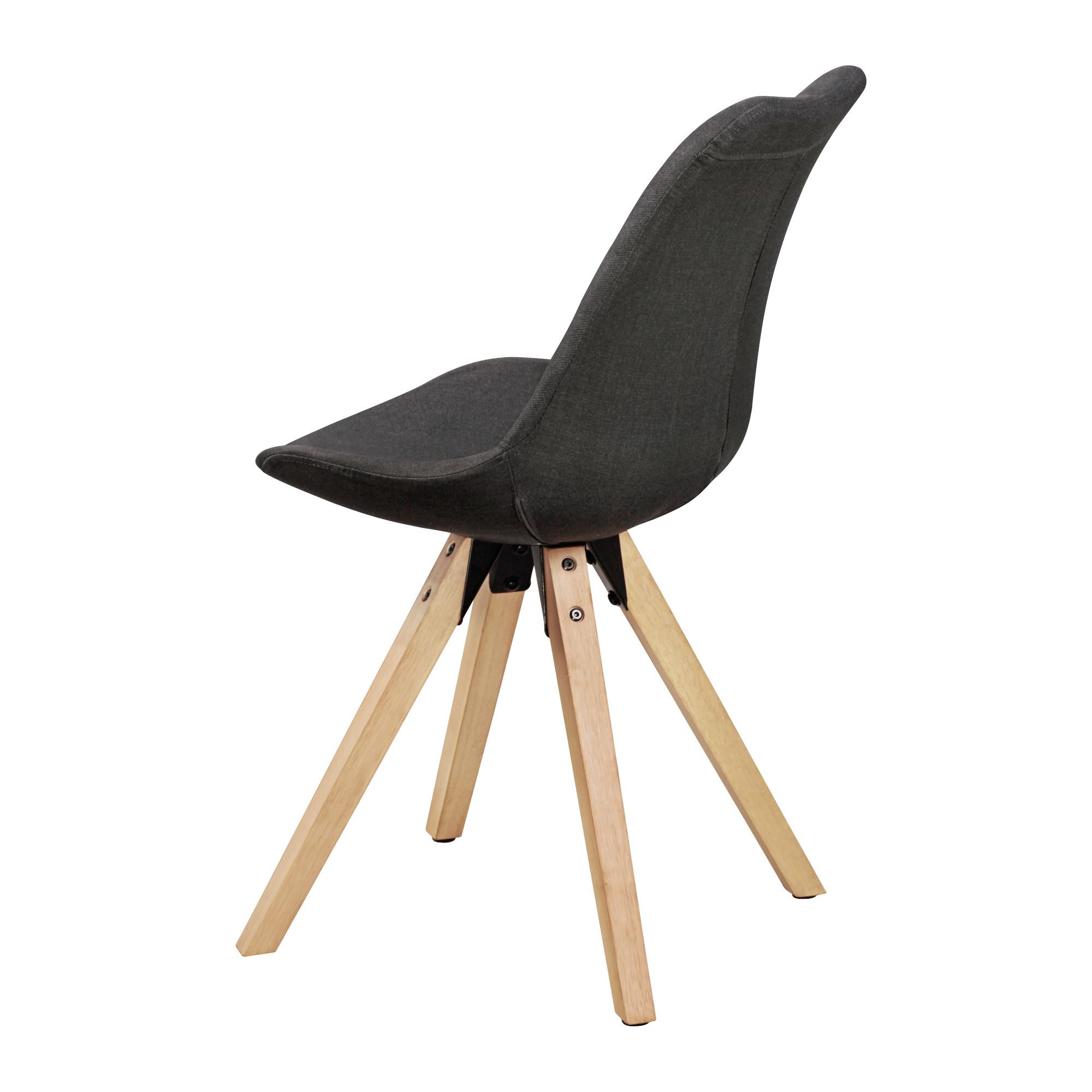 Polsterstuhl Arna Metall Schwarz 49 × 52 × 87 cm