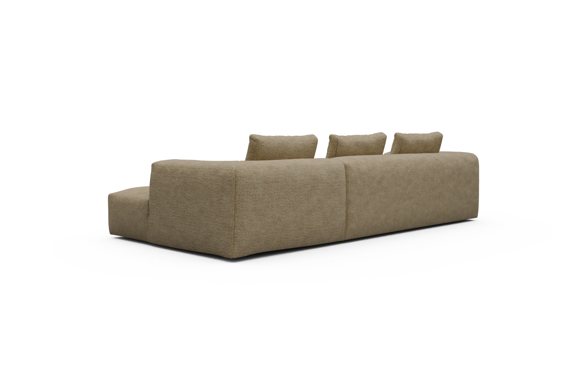 Ecksofa Fred Chaiselongue rechts mit 2,5-Sitzer Carreno-Silician-Yellow