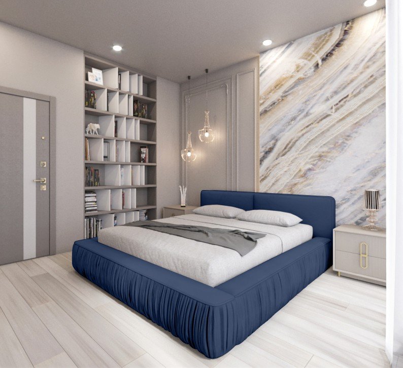 Polsterbett Beyond Samtstoff 180x200 mit Metallrahmen Riviera 81