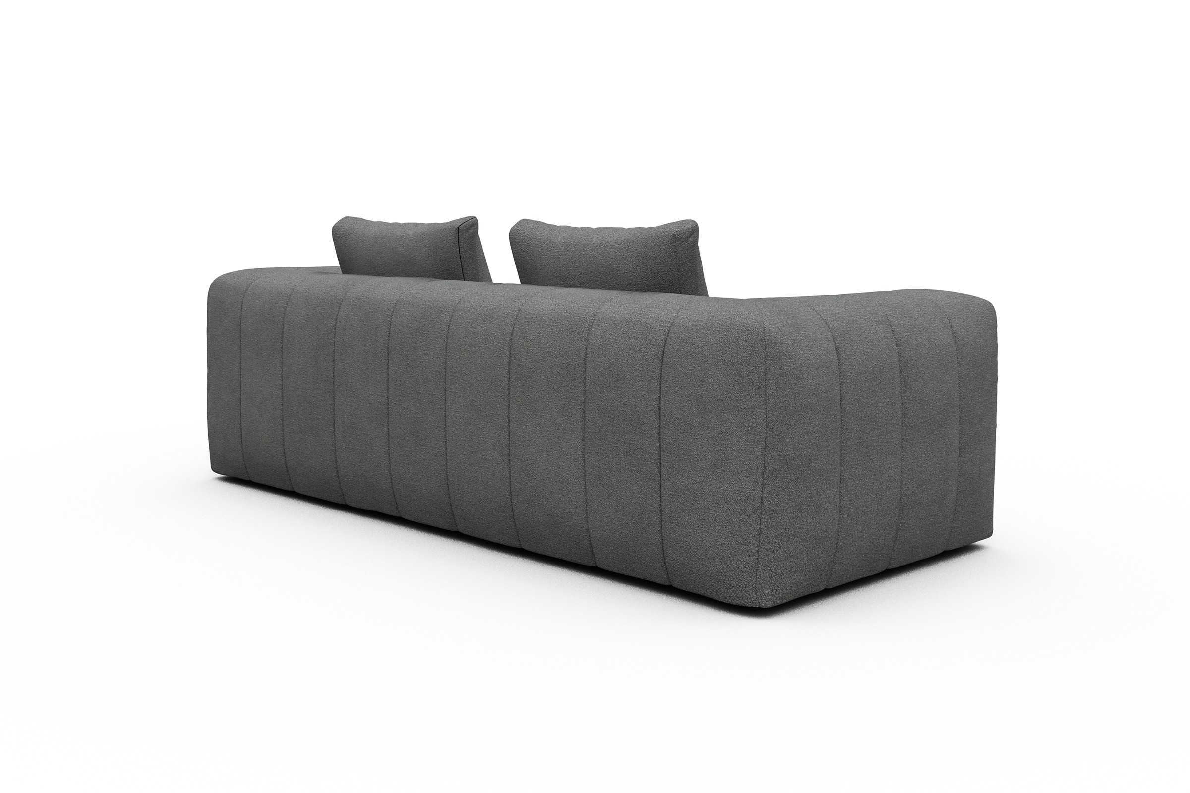 Sofa Hugo 3-Sitzer Boucle-Ash-Grey