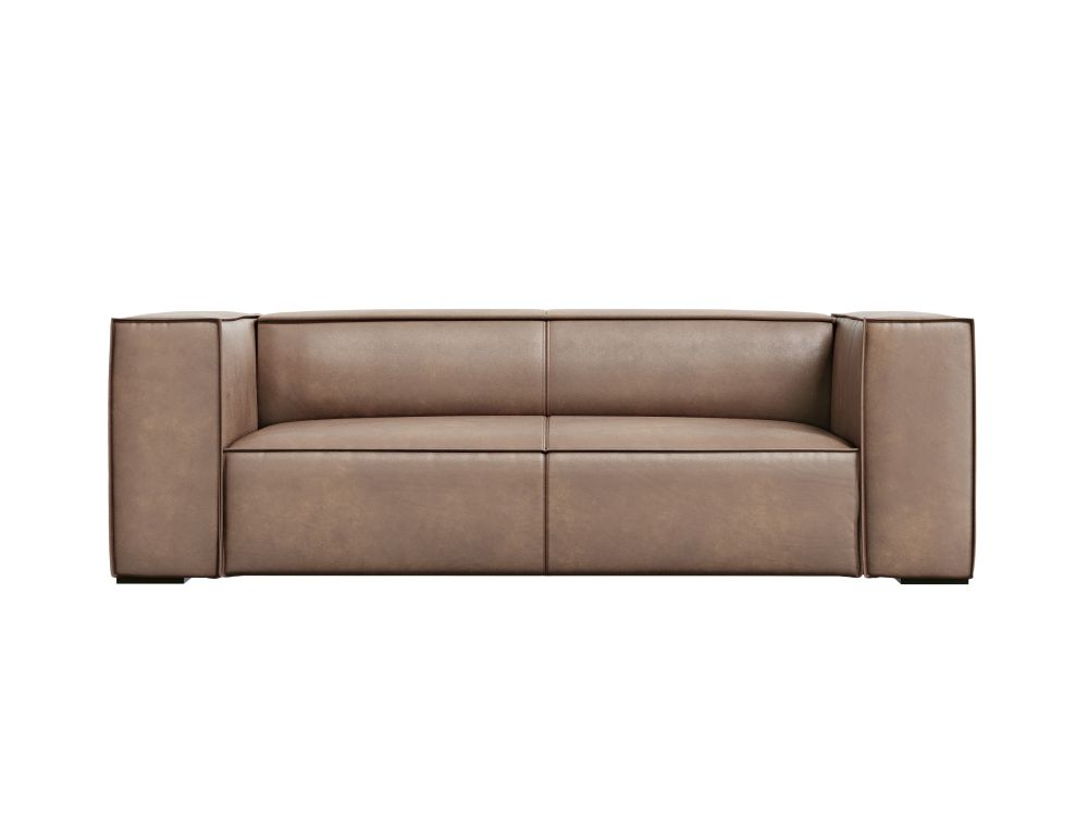 Cosmopolitan Design Sofa Turin 2-Sitzer Leder Granada Dunkelbeige