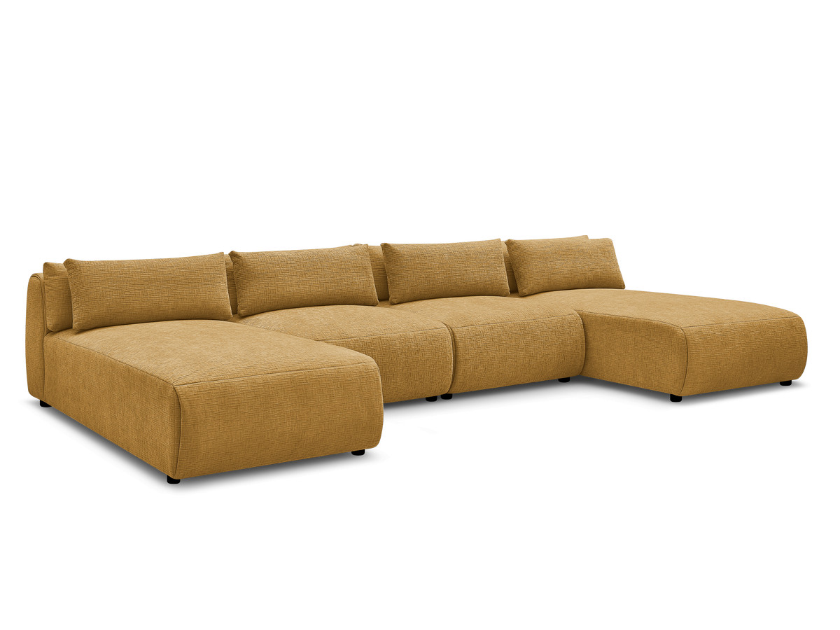 Bobochic Jana Wohnlandschaft Strukturstoff Gelb