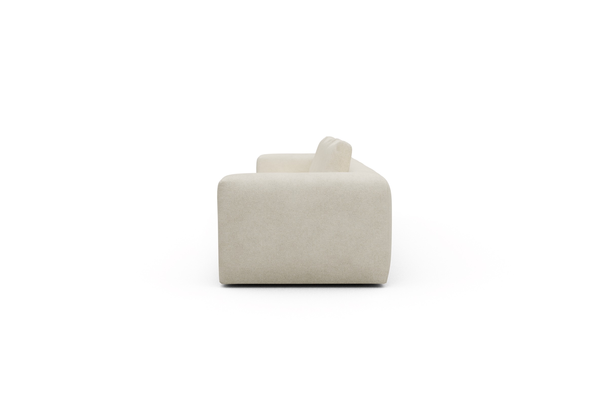 Sofa Modulares XXL Sofa Fred 5-Sitzer Boucle-Off-White
