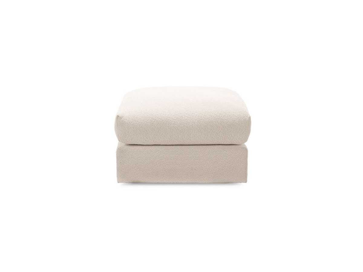 Bobochic Paris Pouf, sehr weich Bouclé-Stoff Beige