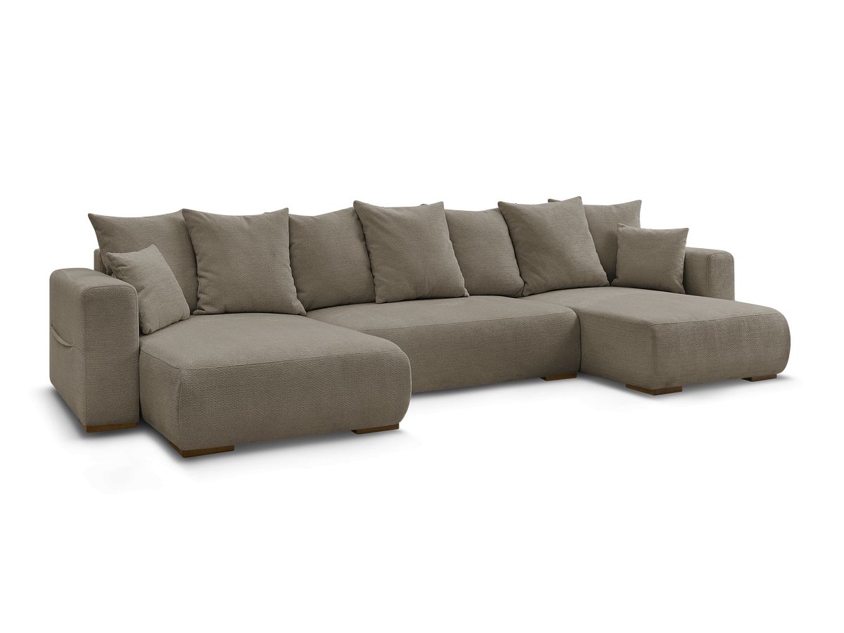 Bobochic Sidonie Wohnlandschaft Melange-Stoff Taupe
