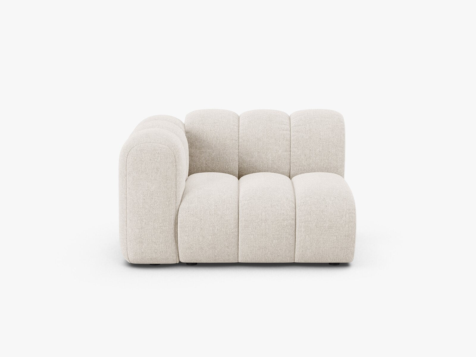 Micadoni Modul Lupine 1-Sitzer Links Chenille Eden Helles Beige