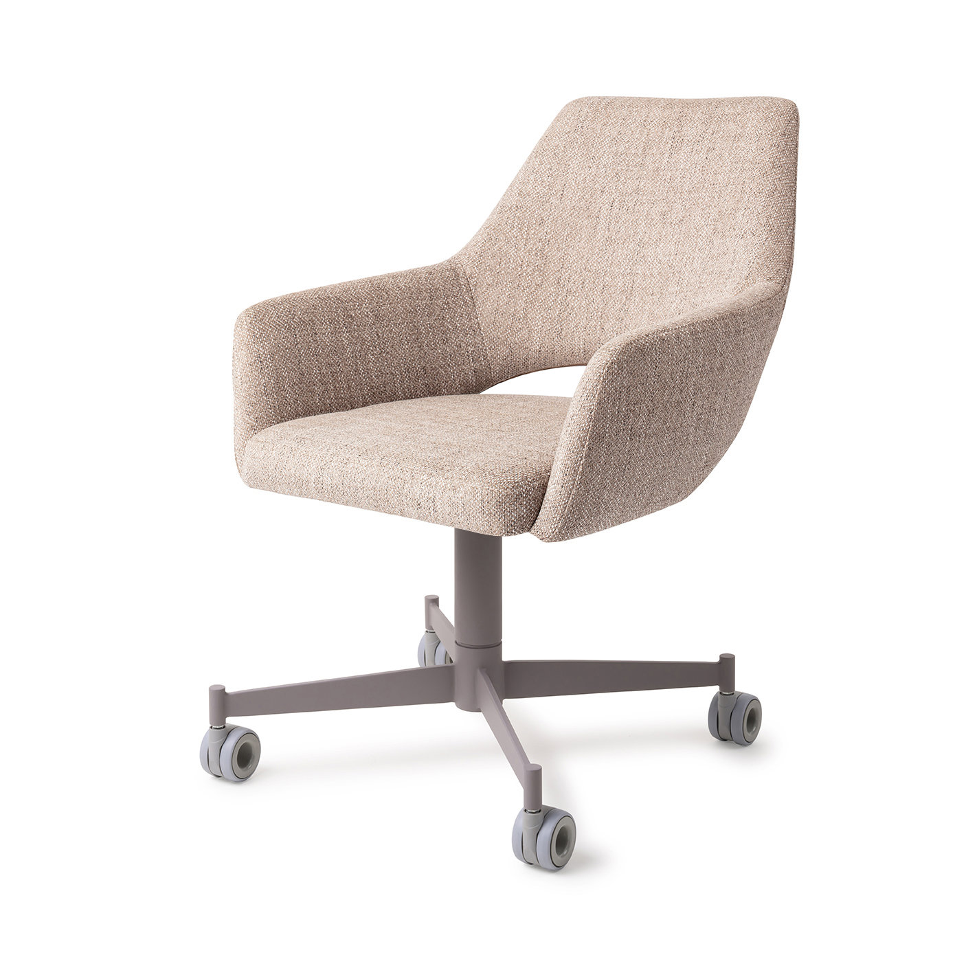 Jesper Home Esszimmerstuhl Yanai Biscuit Beach Caster Grau