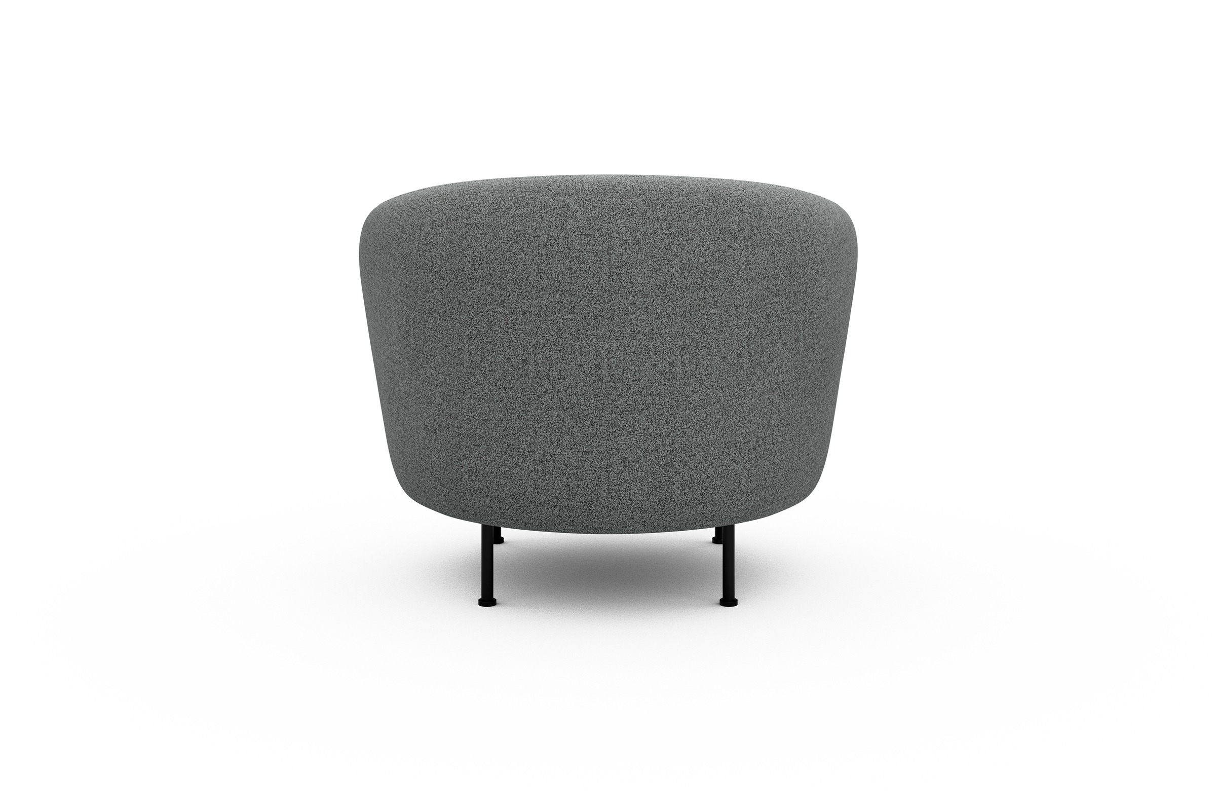 Sessel Ronda Metallbeine Schwarz Aivi-Gravet-Grey