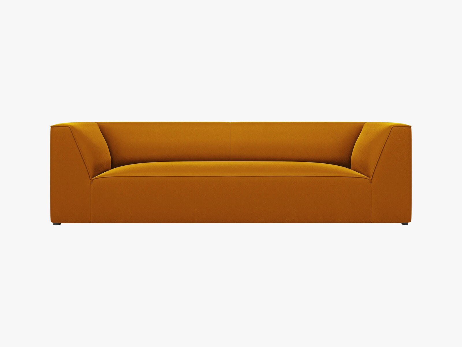 Micadoni Sofa Ruby 3-Sitzer Samt Salvador Gelb