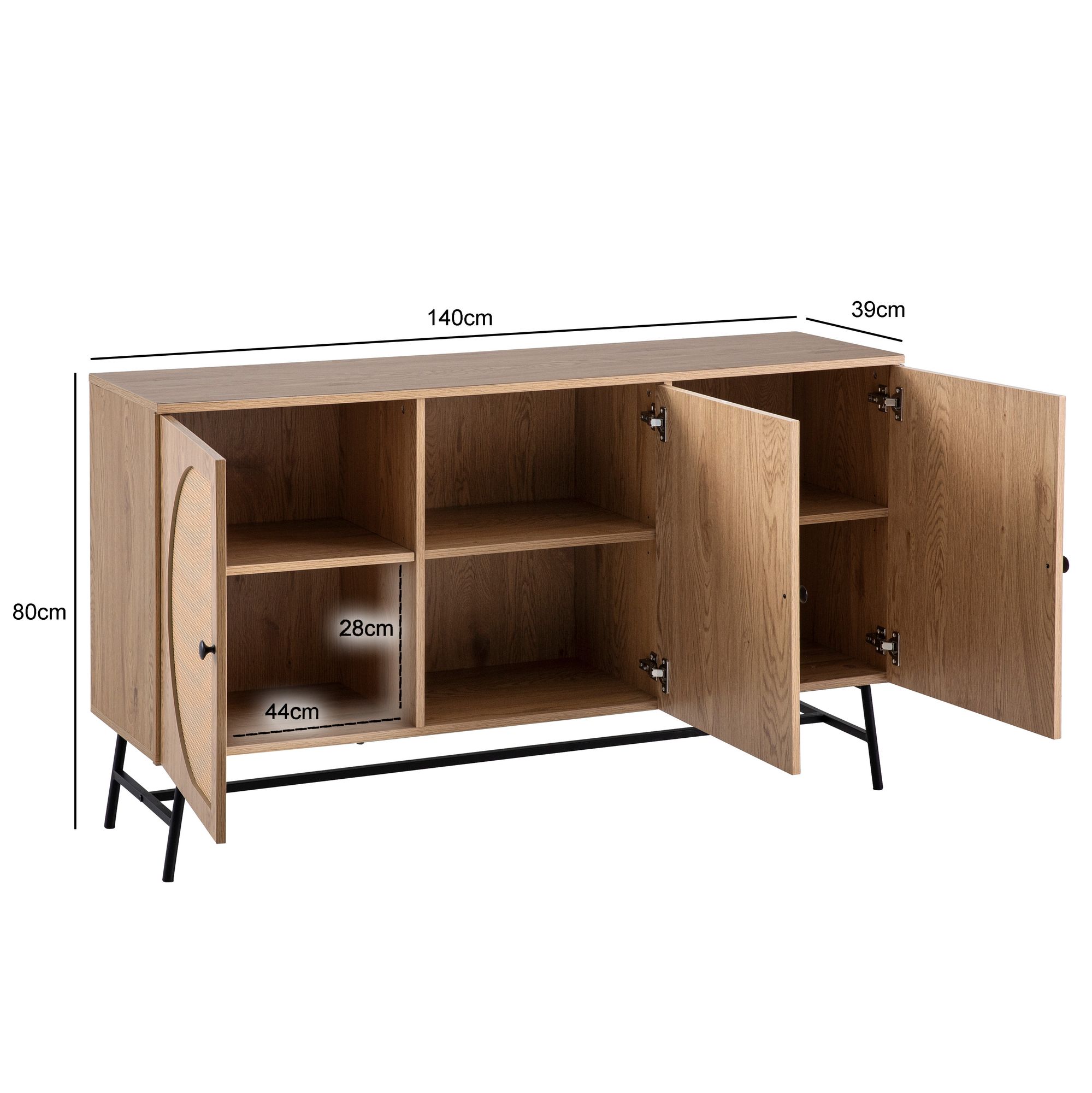 Sideboard Havoy Braun 6 Türfächer