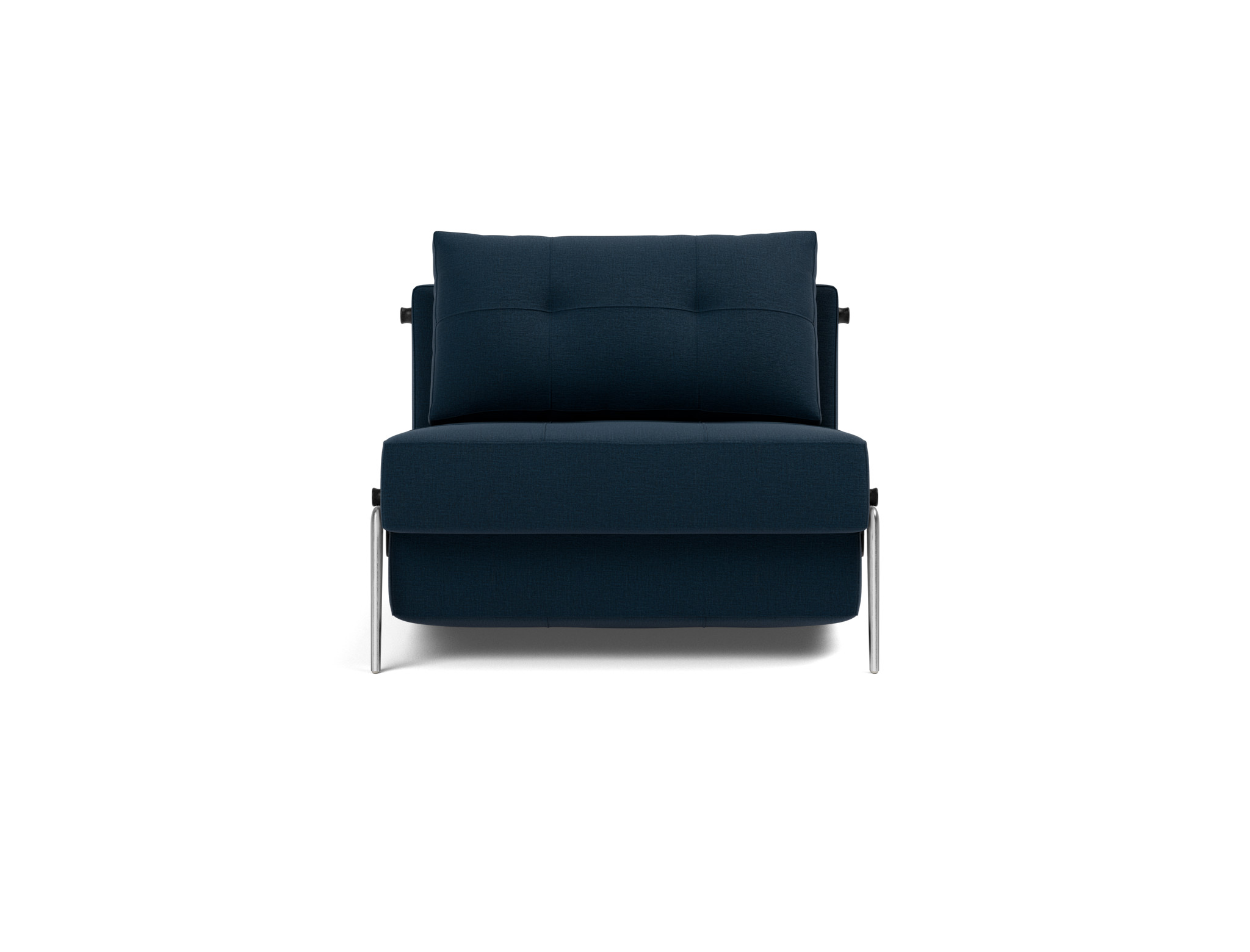 Schlafsessel Cubed 90 Flachgewebe Mixed Dance 528-Blue Beine Aluminium