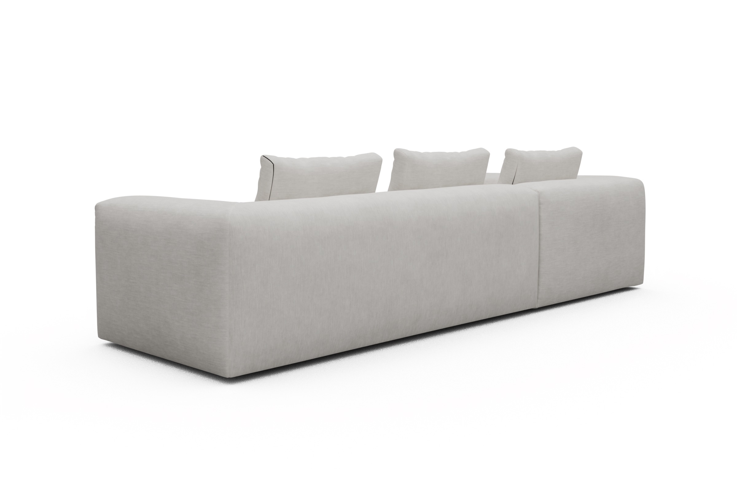 Ecksofa Fred Relax-Ecke links mit 2,5-Sitzer Vivus-Dusty-Off-White