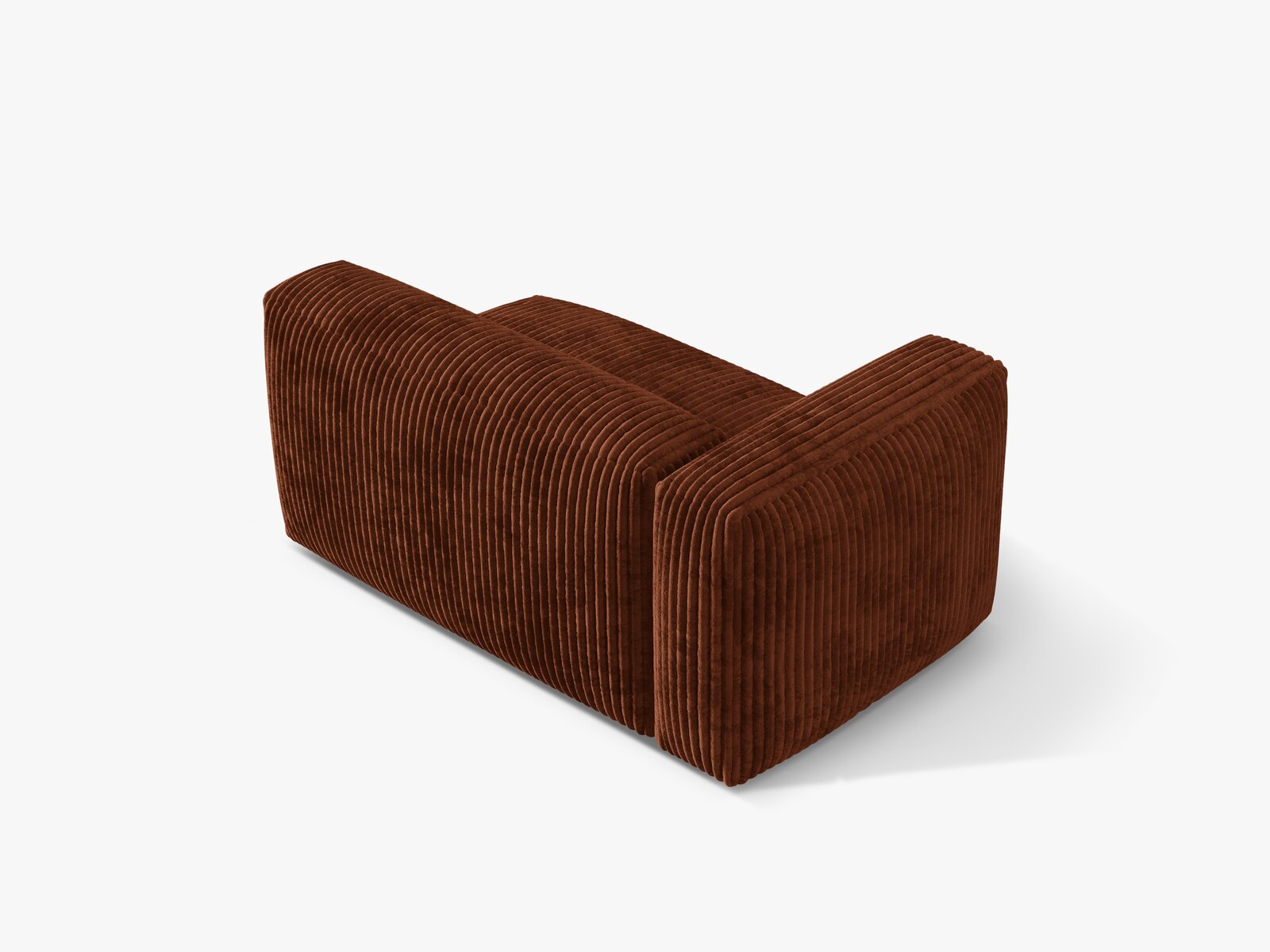 Micadoni Eckmodul Martina 1-Sitzer Groß Links Kord Tilia Ziegel