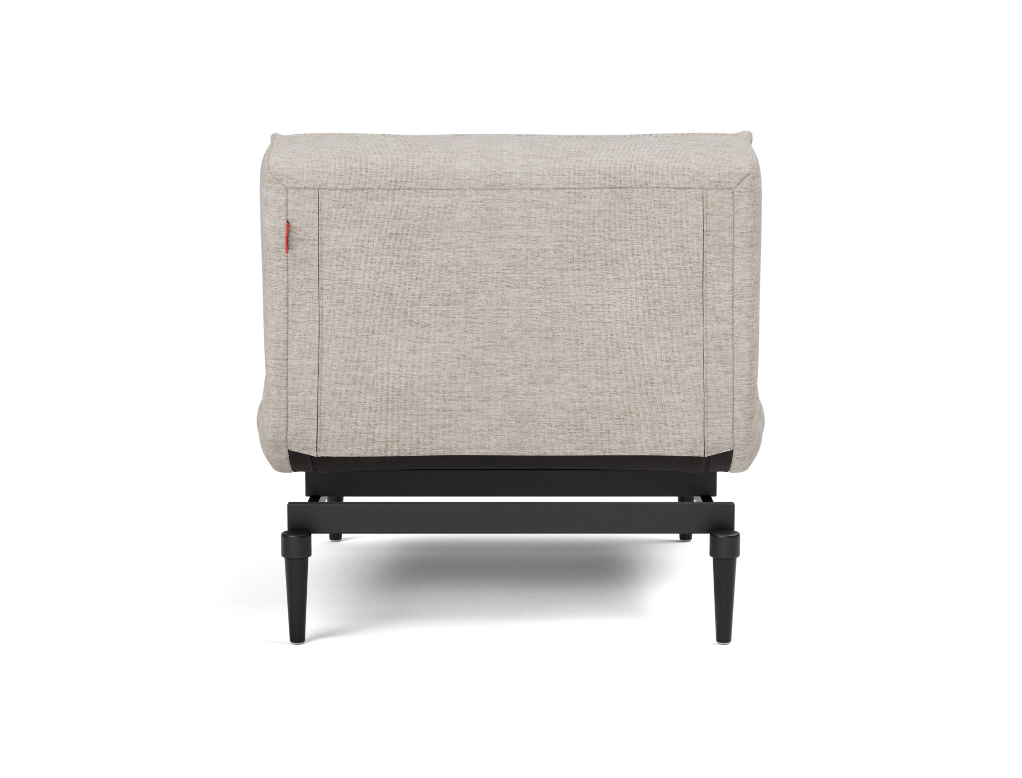 Sessel Splitback Chenille Yuveno 471-Sand Beine Styletto Eiche schwarz
