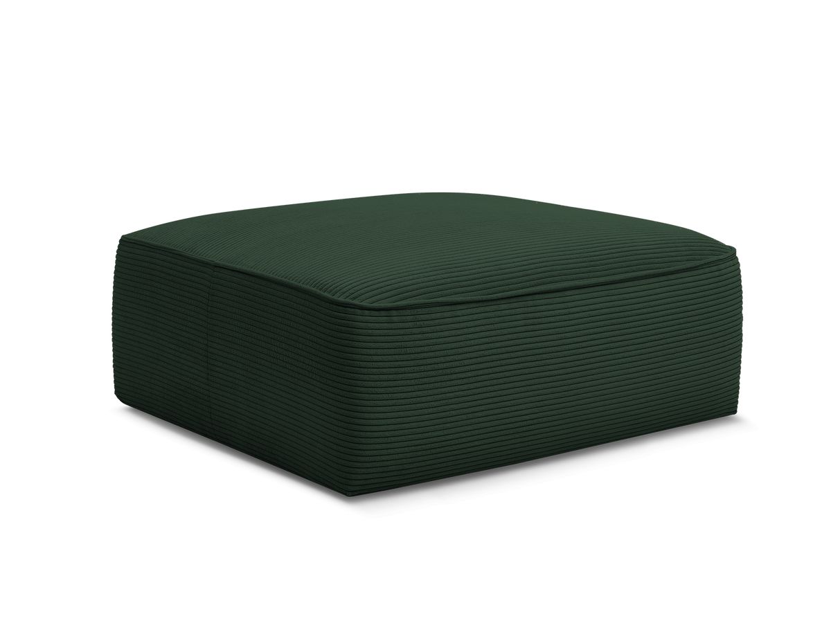 Bobochic Leopold Pouf Cordsamt Dunkelgrün