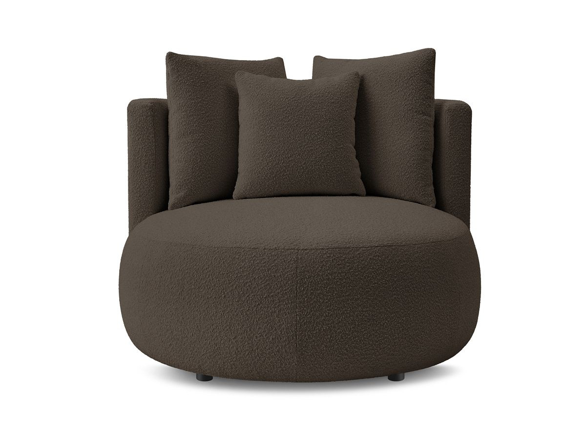 Bobochic Cesar Sessel Bouclé-Stoff Braun