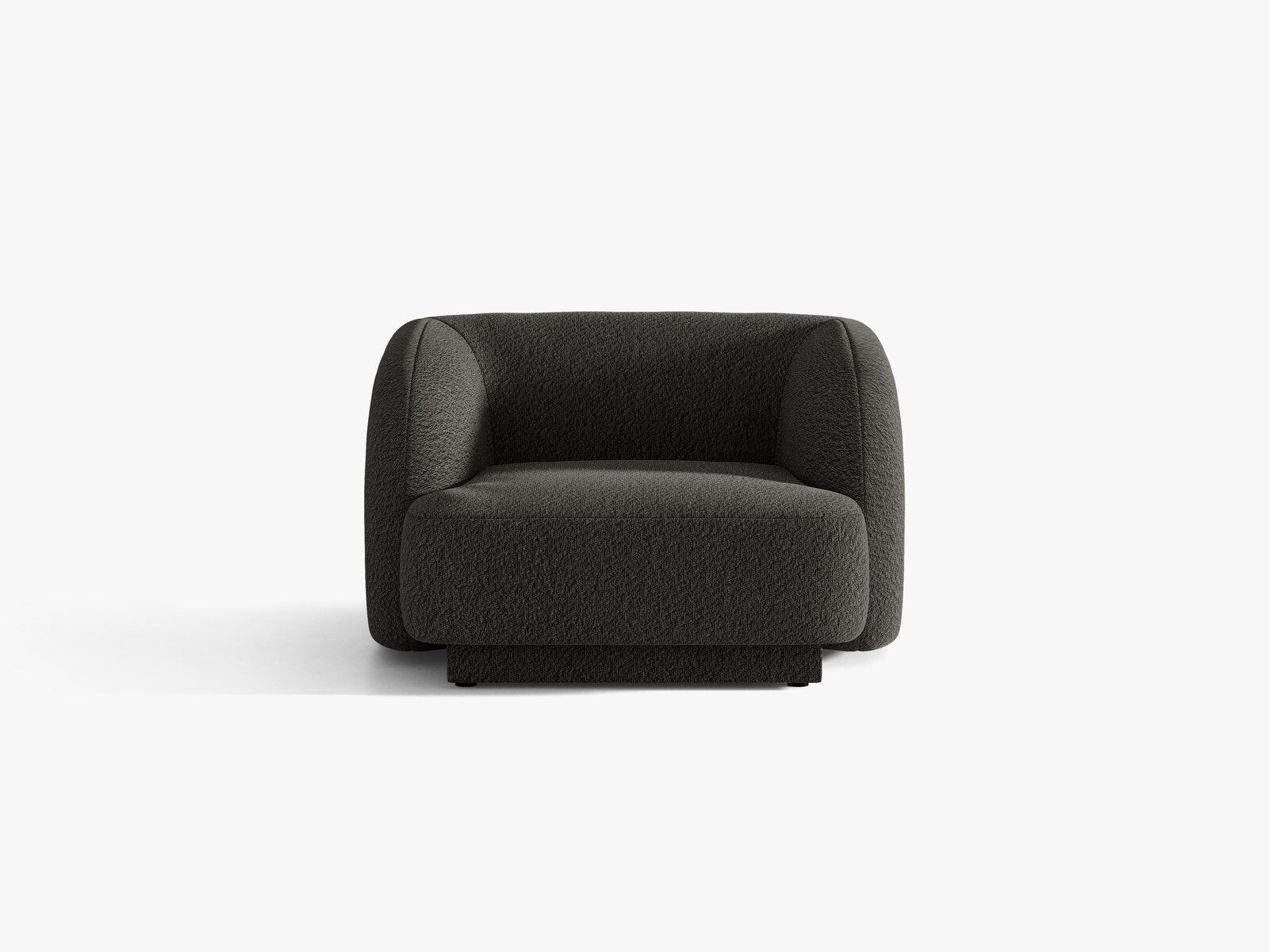 Micadoni Sessel Miley 1-Sitzer Boucle Baloo Braun