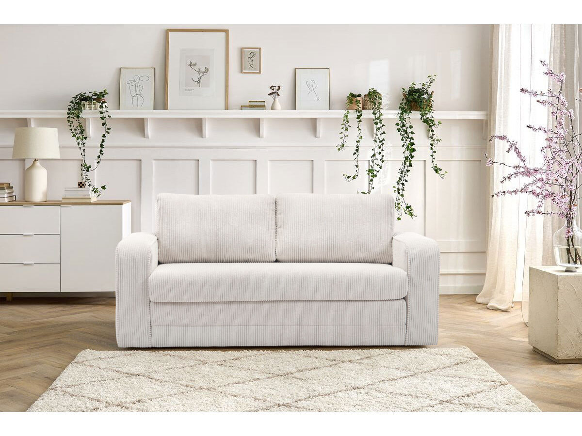 Bobochic Come Schlafsofa 2-Sitzer Cordsamt Beige