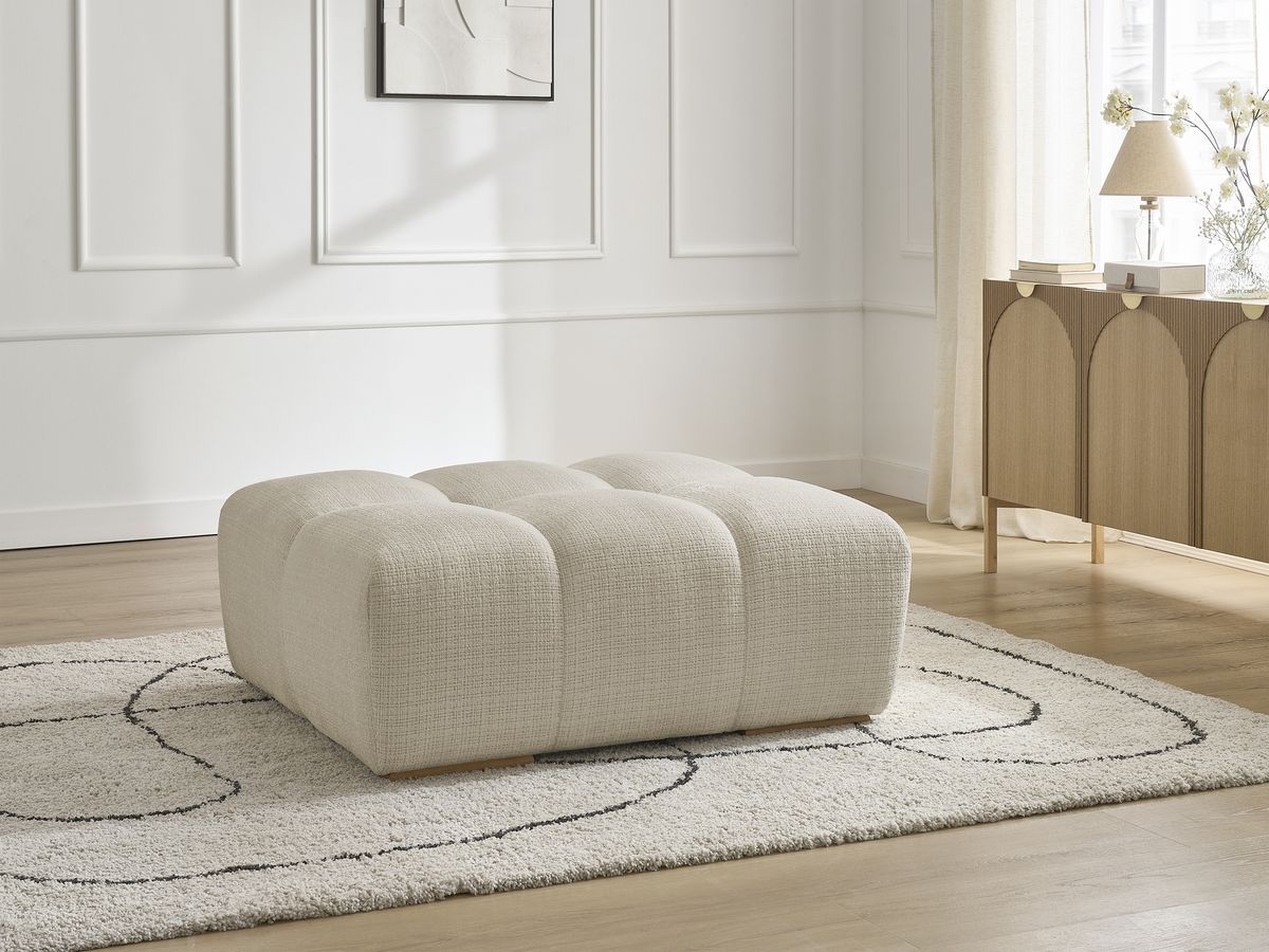 Bobochic Anakin Pouf Strukturstoff Beige