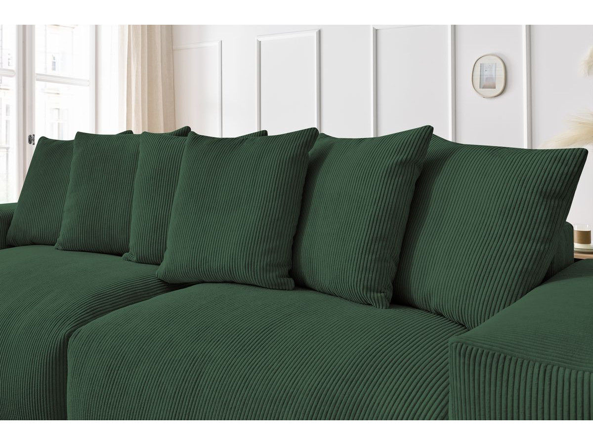 Bobochic Voltaire Sofa 4-Sitzer 320 × 124 cm Cordsamt Grün