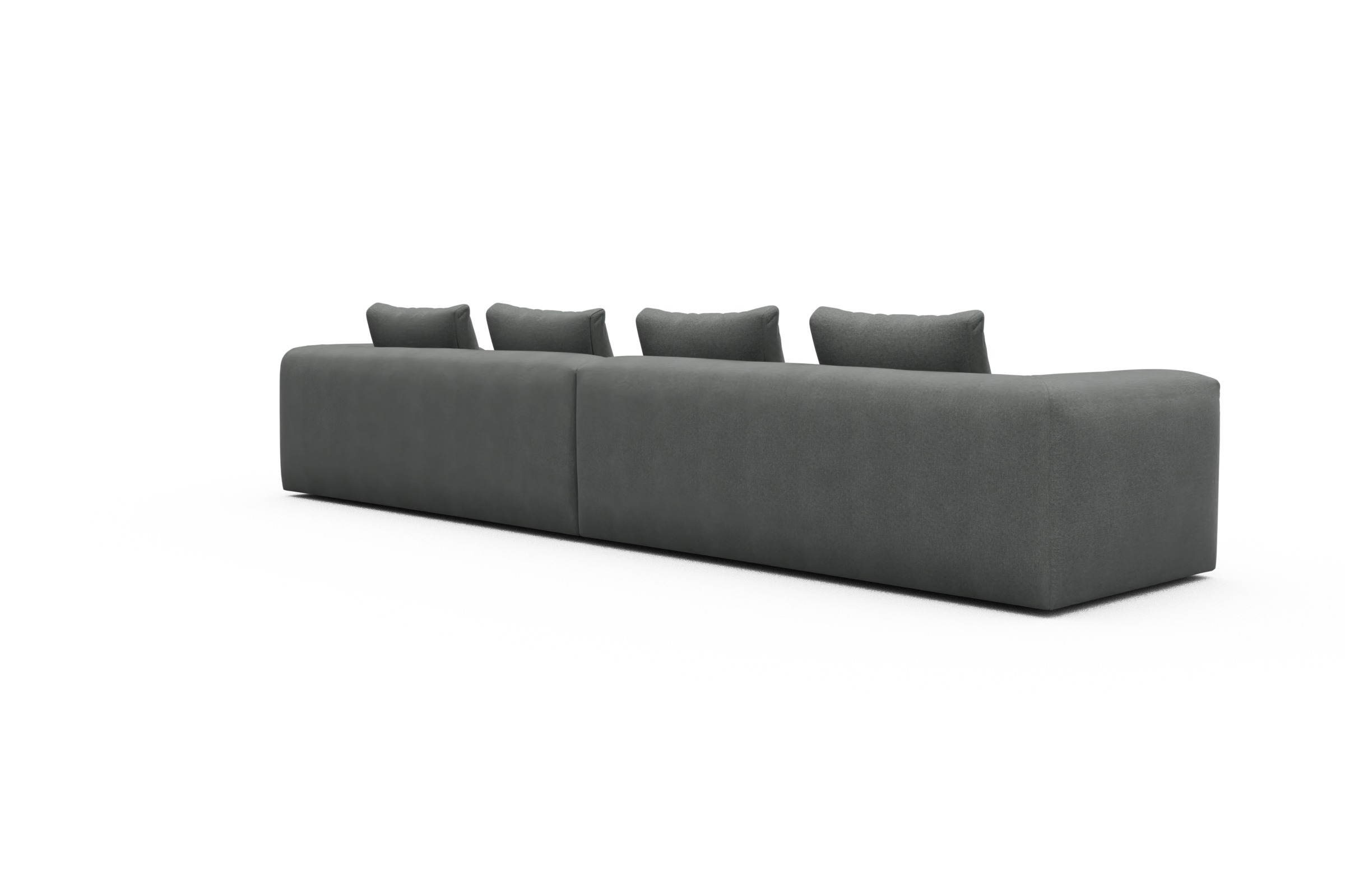 Sofa Modulares XXL Sofa Fred 5-Sitzer Satya-Steel