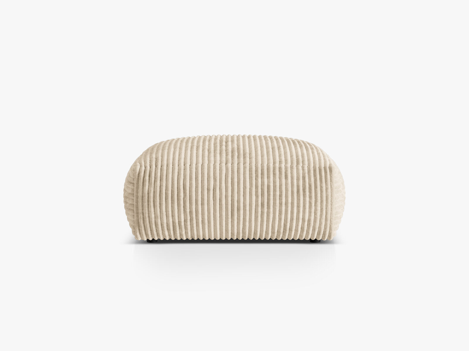 Micadoni Hocker Martina Groß 1-Sitzer Kord Tilia Helles Beige