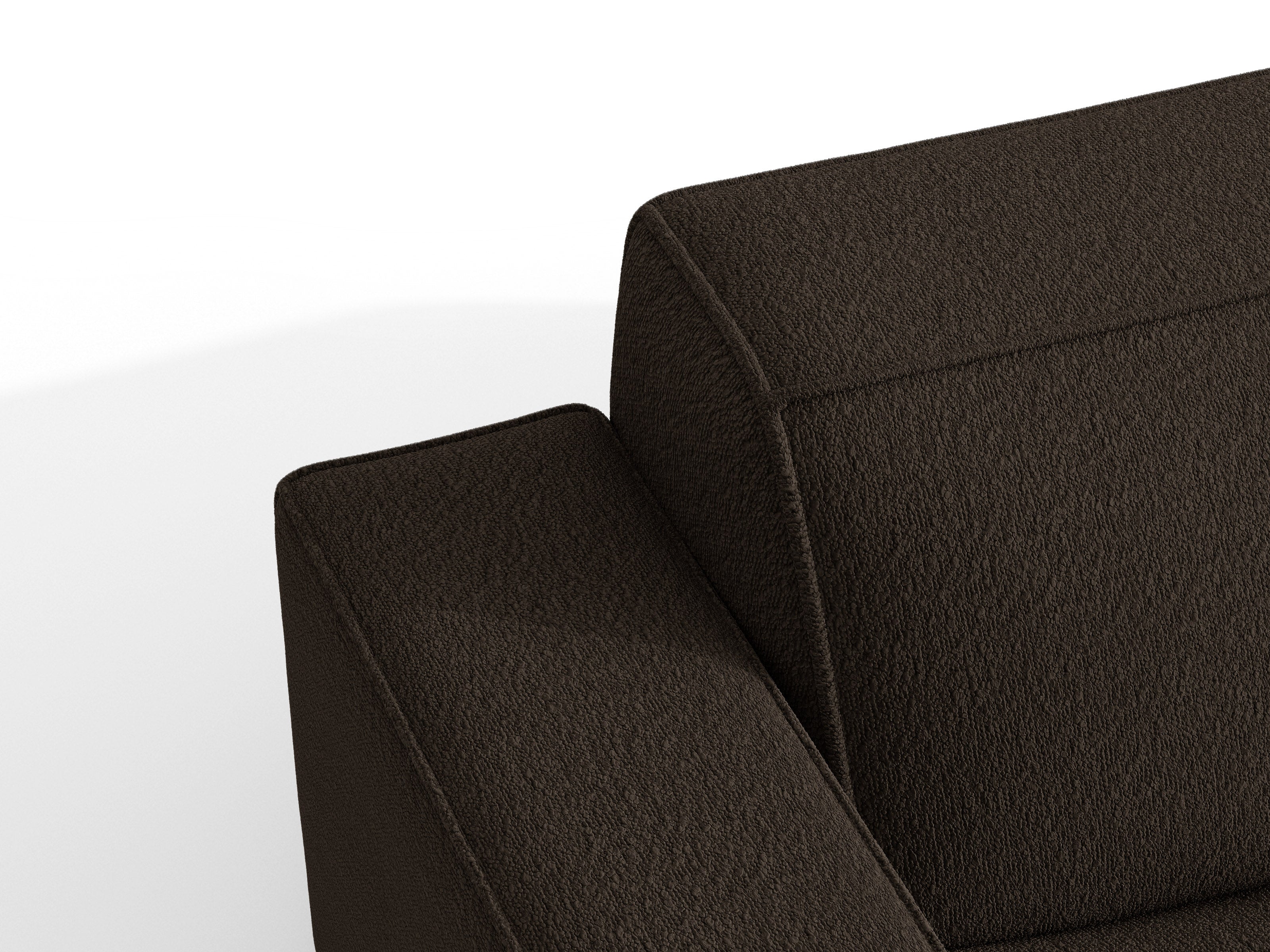 Micadoni Schlafsofa Jodie 3-Sitzer Boucle Baloo Braun