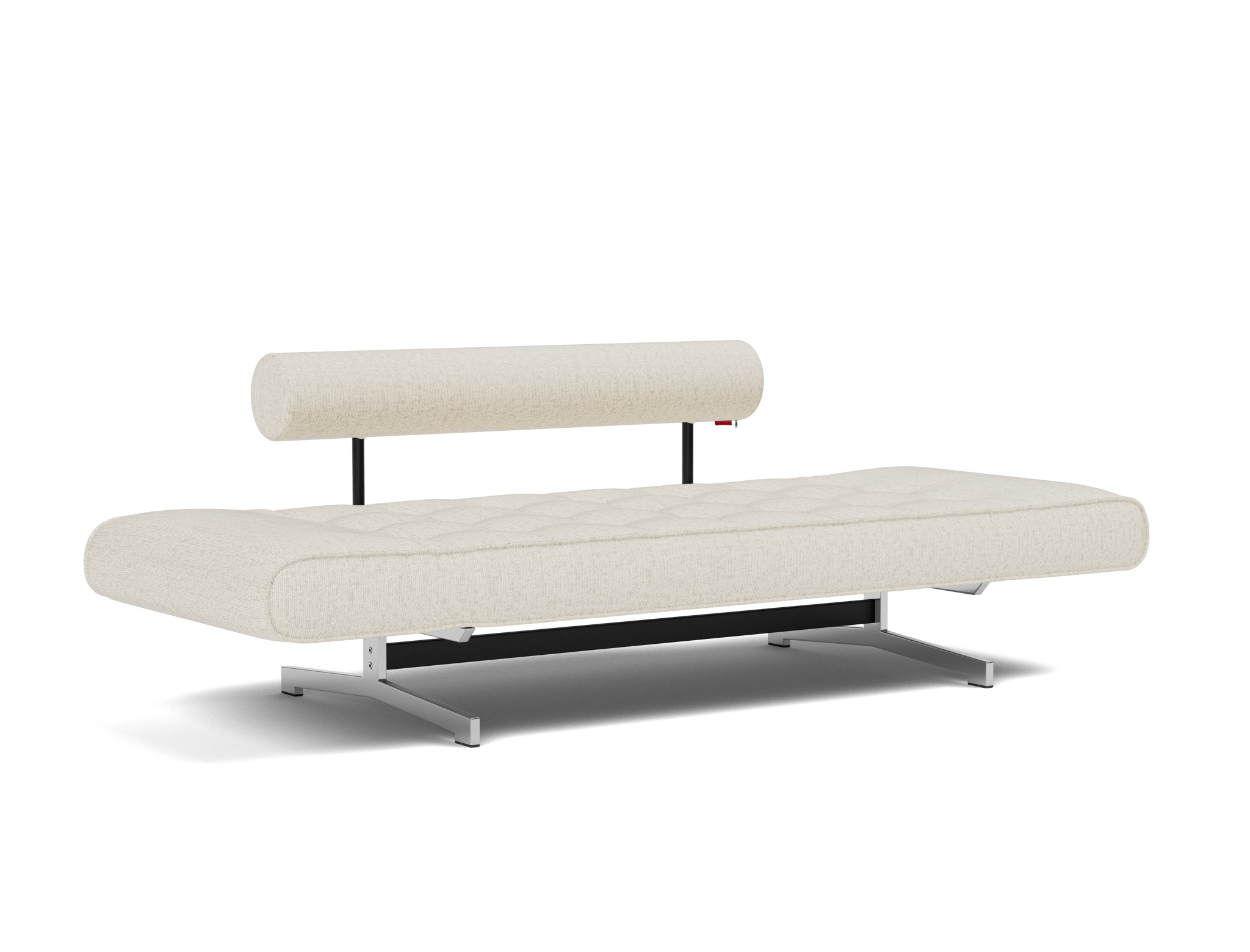 Tagesbett Ghia Boucle Skandi 531-Off-White Beine Chrom