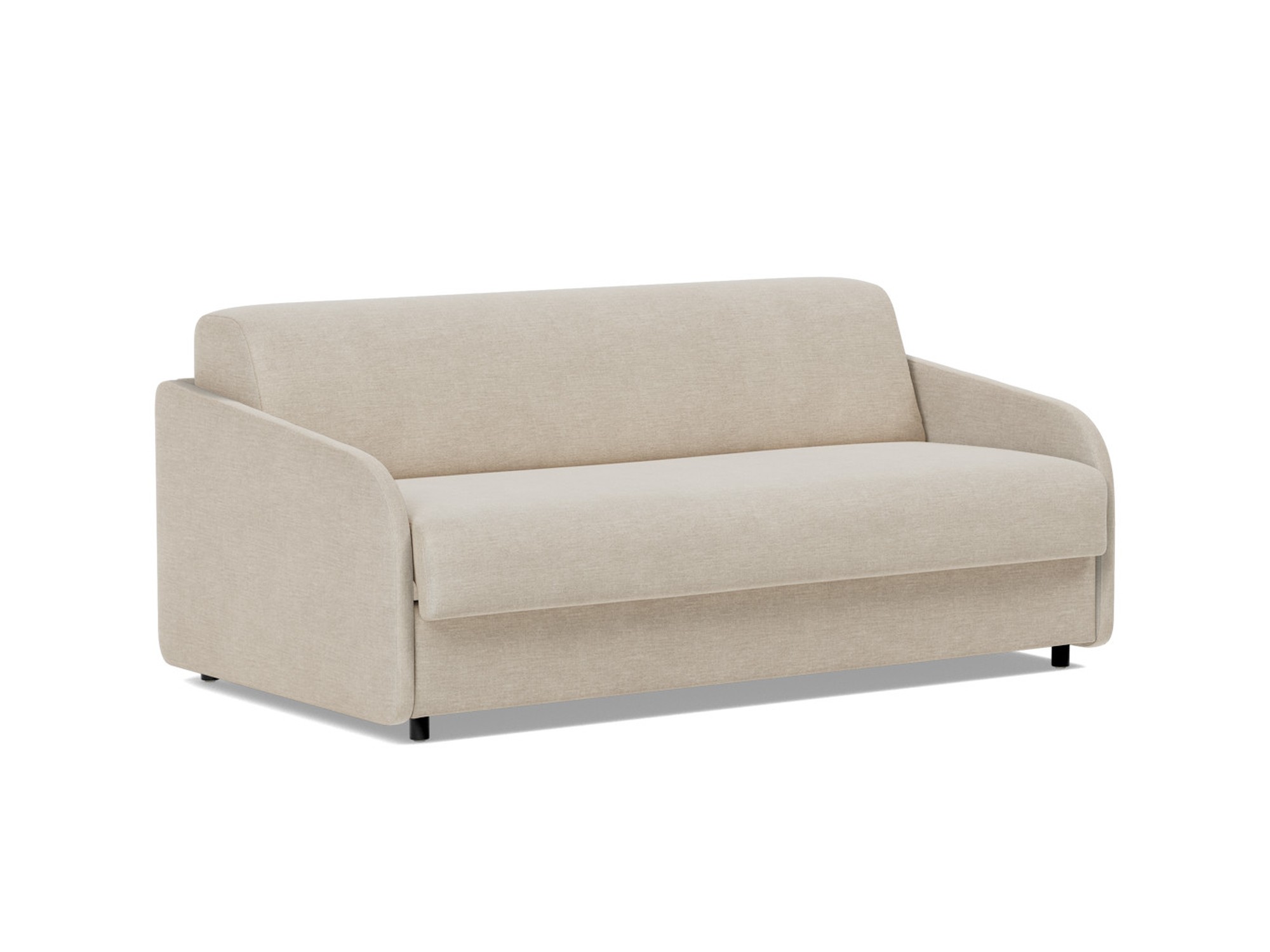 Schlafsofa Eivor mit Taschenfederkernmatratze 140 Flachgewebe Phobos 586-Latte