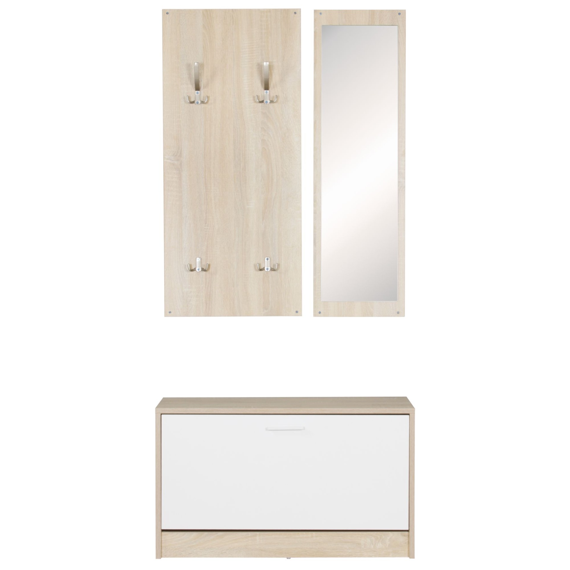 Wandgarderobe Nordvik Sonoma 80 × 27 × 180 cm