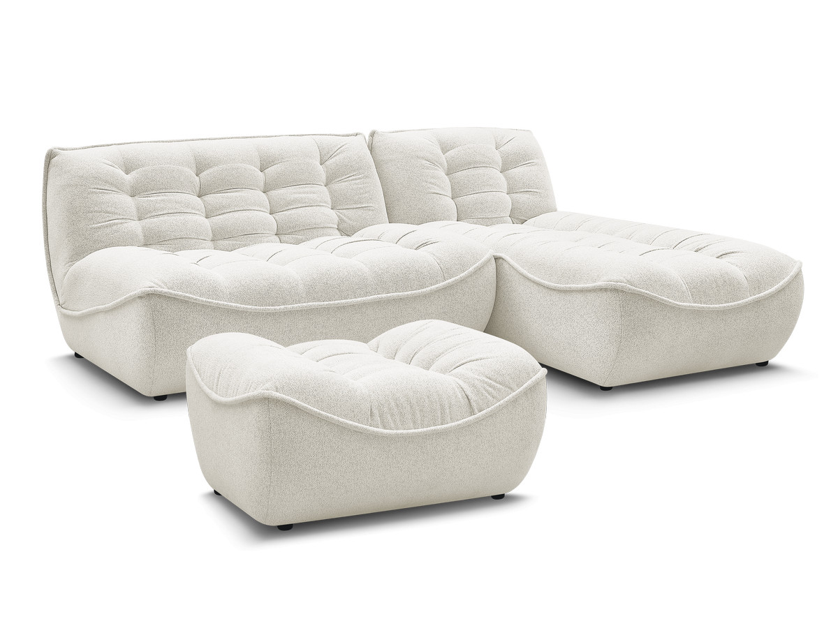 Bobochic Serena Ecksofa mit Pouf