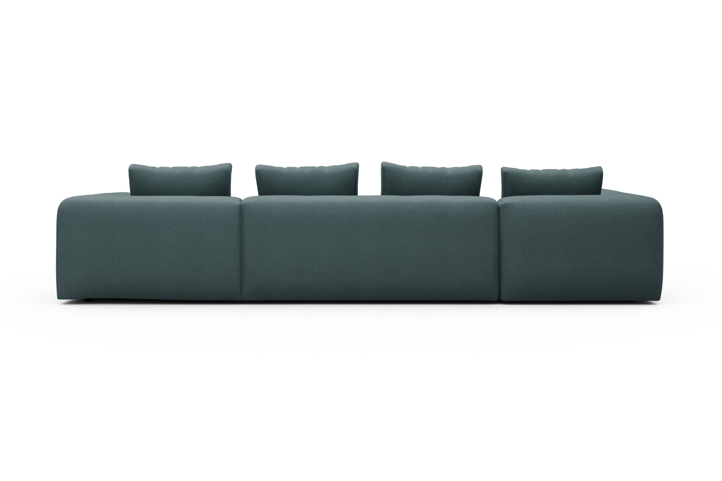 Wohnlandschaft Fred Chaiselongue rechts mit 2-Sitzer und lange Armlehne links Satya-Niagara